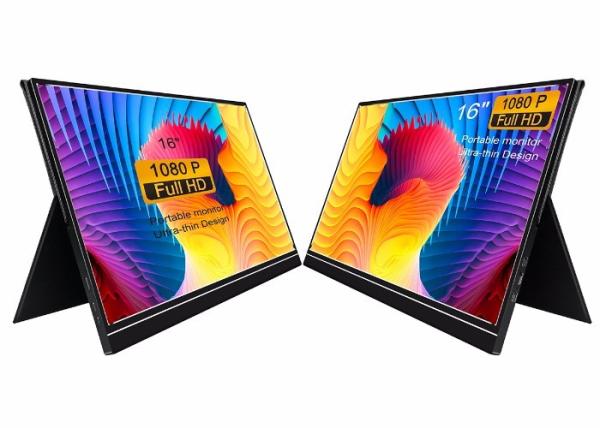 250cd/M2 Brithgness 1080P Full HD Ultra Light 16inches LCD Portable Monitor