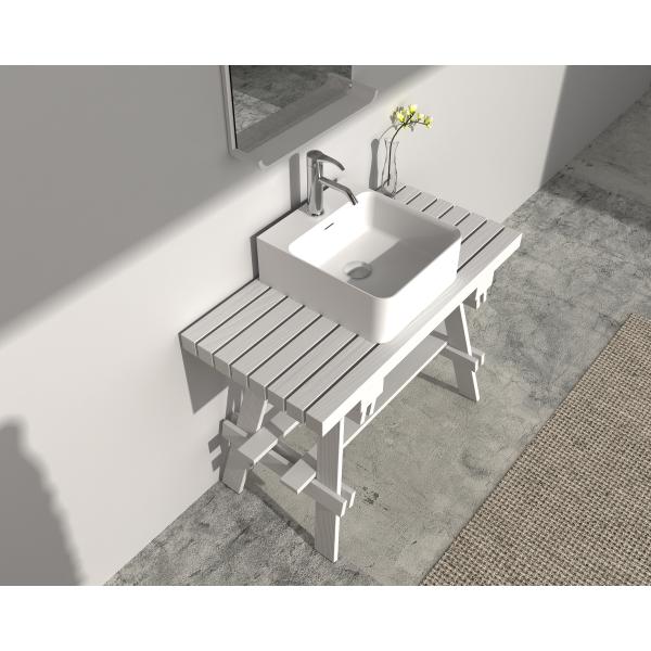 Водостойкий массивный деревянный пол для покраски ванный шкаф