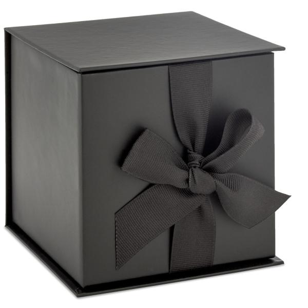 4.3 Small Black Rigid Gift Boxes With Shredded Paper Filler