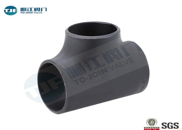 SCH 80 Industrial Pipe Fittings Carbon Steel Equal Tee For Waste Treatment