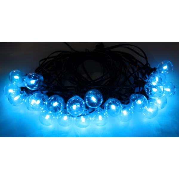 Color Changing Outdoor String Lights RGB LED String Lights G40 Globe Bulbs Dimmable Waterproof String Lights Remote Control