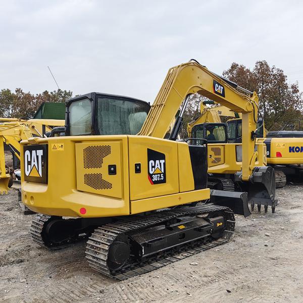 Excavación eficiente Excavadoras usadas CAT 307.5 Excavadoras de 7,5 toneladas