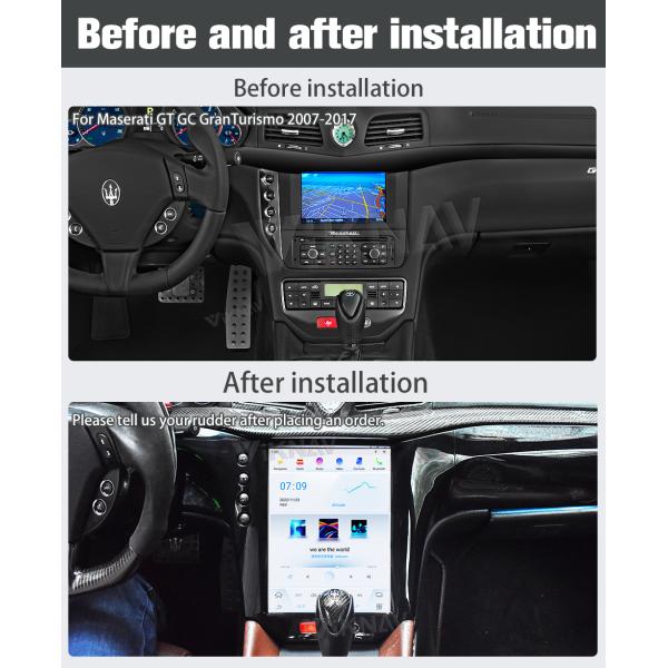Андроид 11 13,6» автомобильных радиоприемников экрана касания для ОБЩЕГО РУКОВОДСТВА GranTurismo 2007-2017 Maserati GT