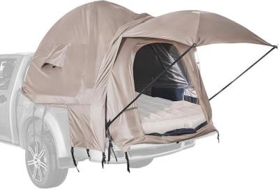 82.7*66.9*66.9 Inch Khaki 210D prata revestida poliéster pickup carrinha tenda com janelas ventiladas para acampar ao ar livre