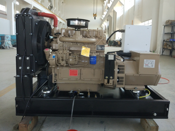 Water Cooled 30kw Dg Diesel Generator AC Three Phase Output Type
