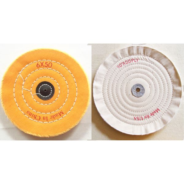 3 Inch Uncombed Loose Cotton Buffing Wheel For High Shine Polishing Metal Automotive