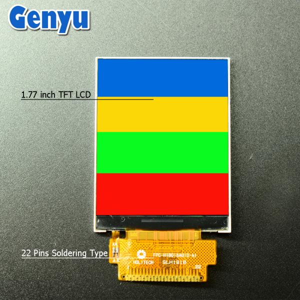 1.77 Inch TFT LCD Screen 128x160 Dots 12 O'Clock 22pin 8-Bit Parallel Small Size