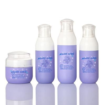 Violeta garrafa do pulverizador da névoa de Matte Plastic Serum Lotion Fine do ANIMAL DE ESTIMAÇÃO de 4 onças grupo cosmético do frasco do creme de cara de 2 onças