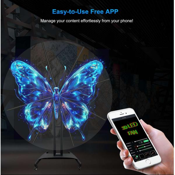 Hologrammefull Hd 3d Holographic Led Fan 180cm 3d Hologram Outdoor Advertising