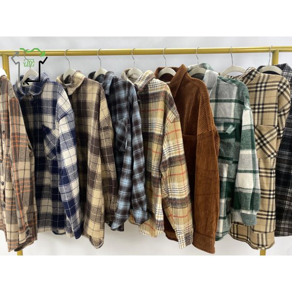 Adults Second Hand Shirts Mixed Style Mixed Winter Lining Dressing For Men Women