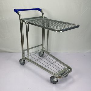 Capacidad doble Logo Customized de la carretilla 200Kgs de Decker Flatbed Heavy Duty Warehouse