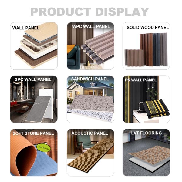 Hot Sale Bamboo Charcoal Wood Veneer PVC Marble Wall Panel WPC Wall Cladding For Interior Wall Decoration
