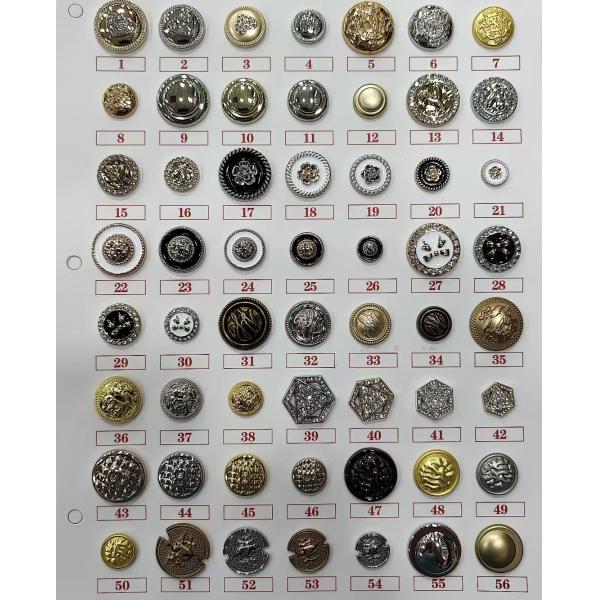 Custom Logo Alloy Brass Round Metal Jeans Button Denim Jackie Metal Button