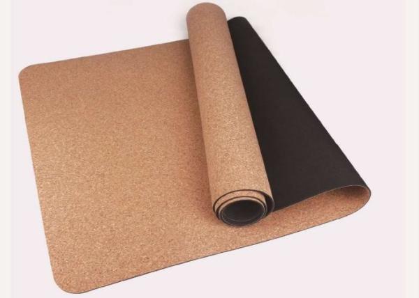 esteiras da ioga do TPE de 1300G 660mm Cork Anti Slip Thick 6mm