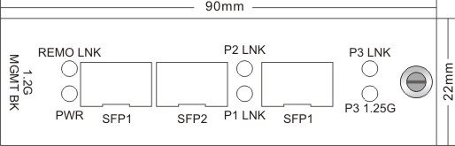 Remote Standalone 1.25G 1xSFP to 2xSFP Manageable Media Converter Fiber Protection