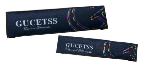 Luxury design High density Custom color Clothing Woven Labels For Gloves