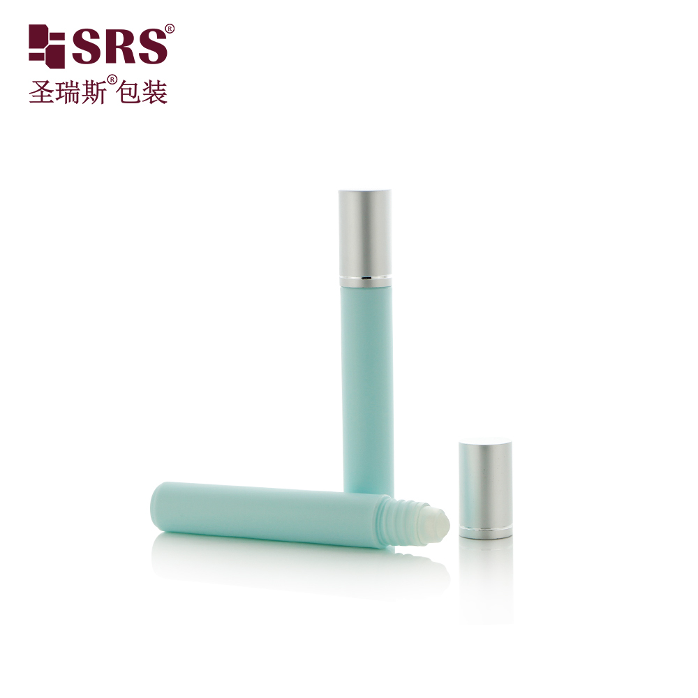 8ml Refillable Plastic Roll‑on Bottle Plastic Roller Ball Aluminum Cap Skincare Perfume Packaging Bottle