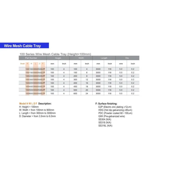 Steel Cable Tray Electric Cable Tray Cable Support System