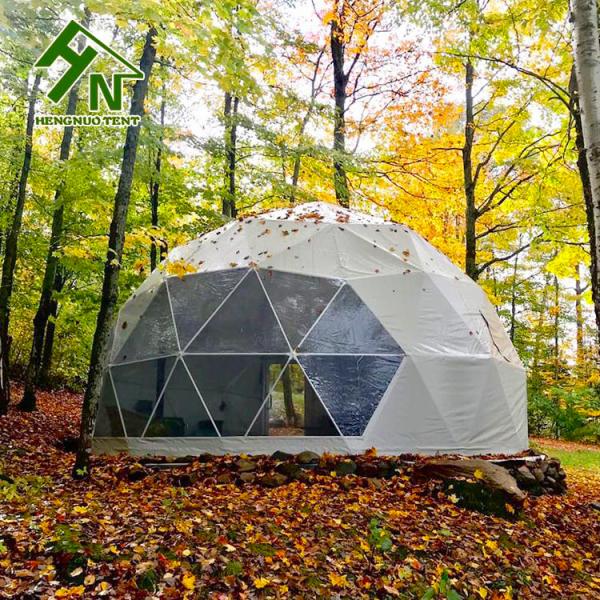 Glass Door Geodesic Dome Tent Luxury Hotel UV Resistant Resort House