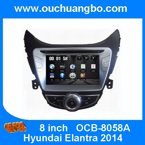 Ouchuangbo GPS Navi Radio DVD Player for Hyundai Elantra 2014 USB iPod OCB-8058A
