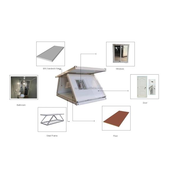 Customization Luxury 20ft Foldable Container House Prefab Capsule Houses Prefabricated Homes Modern Ready to Ship