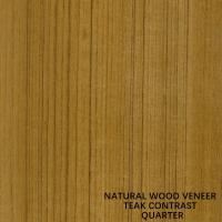 AAA Grade Teak Wood Veneer Contrast Black Line Straight Grain For Fancy Plywood