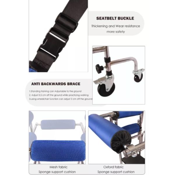 High Position Mobility Walking Aids For Disabled Carbon Steel , Portable Disabled Walking Frames