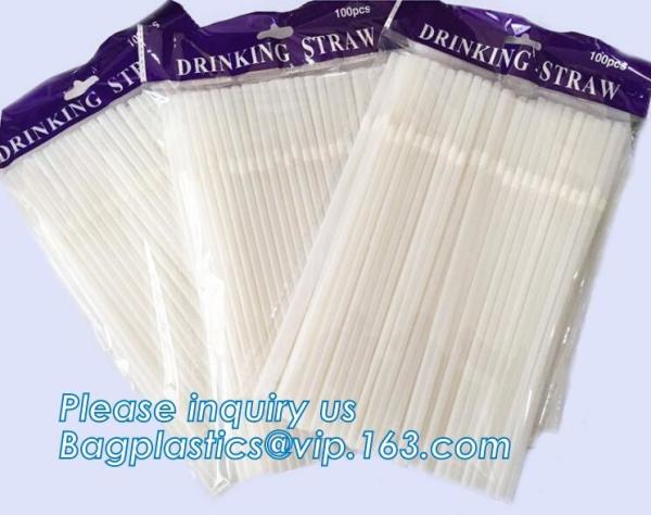 PP plastic red and white stripe straight drinking straw,manufacturer wholesale cheap custom disposable clear PP plastic