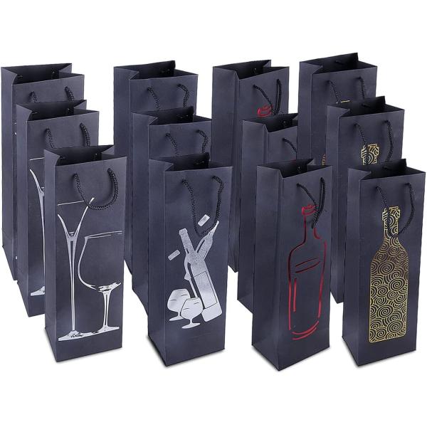 Bolsos personalizados sola botella del regalo del vino para el partido de cena de los cumpleaños de las bodas