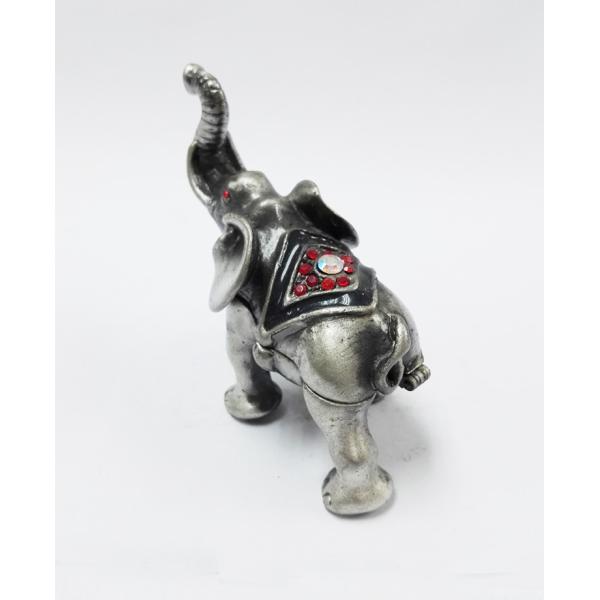 Elephant Metal Crystal Rhinestone Jewelry Box Elephant Trinket Boxes