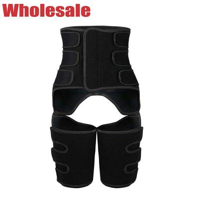Black Elastic Band Belly And Thigh Trimmer Neoprene Booty Sculptor Thigh Trimmers