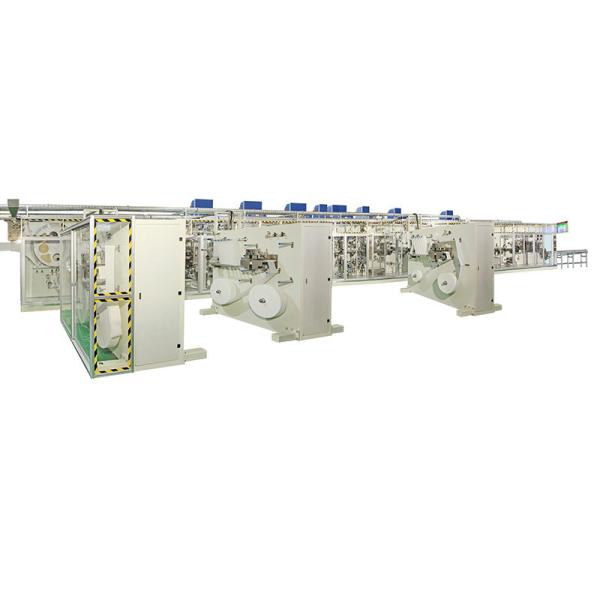 800pieces/Min 100KW Auto Splicing Sanitary Napkin Production Unit