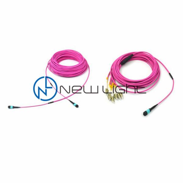 OM4 100G Transmission 12 Strand MTP Patch Cable with 850/1300nm Wavelength and 3.0mm Diameter