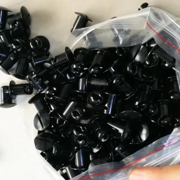 Motorcycle Universal 7/16 Black Aluminum Quarter Turn Dzus Fasteners