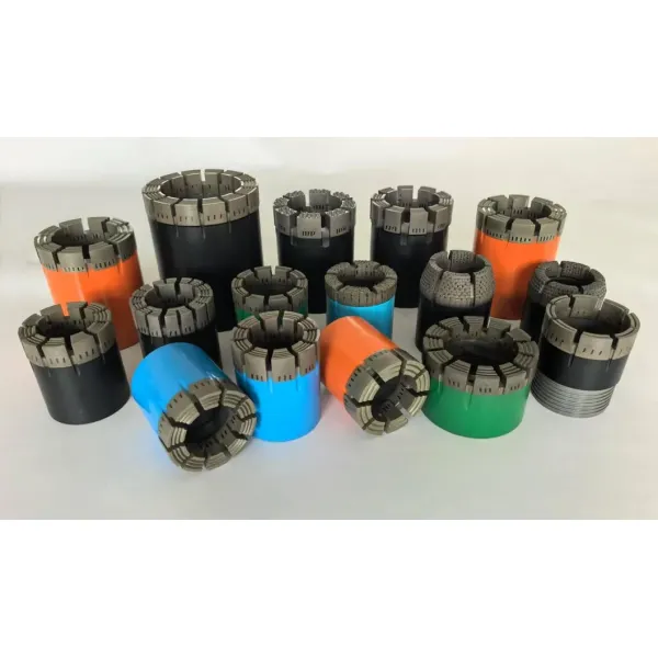 Diamond Core Drill Bits and Core Barrels for Drilling with Different Waterways