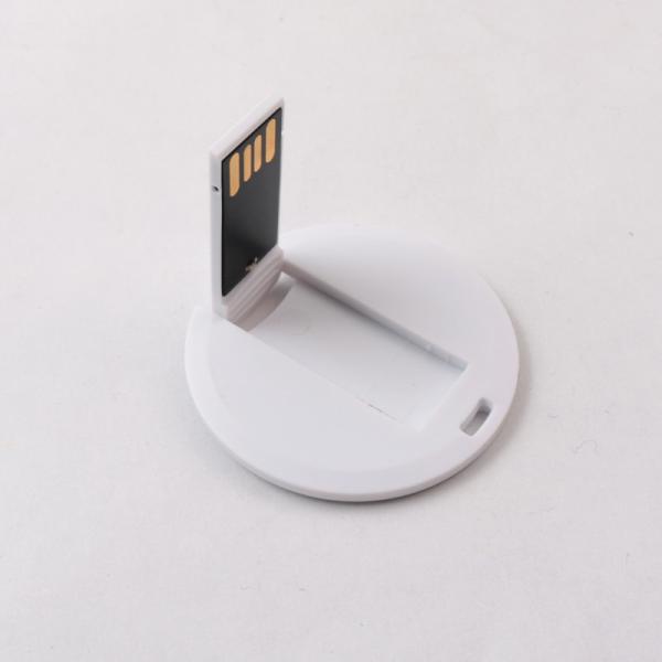 USB кредитной карточки UDP 128GB вставляет 2,0 мини логотип печати округлых форм CMYK