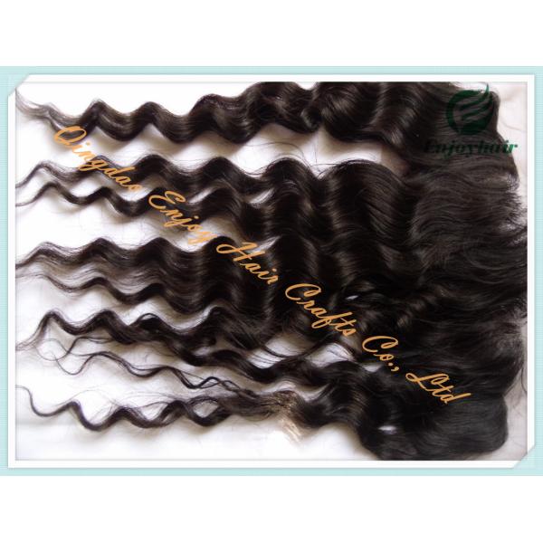 Malaysian virgin remy hair lace frontal 13''x4'' ,natural color loose wave 10''-24'' hair