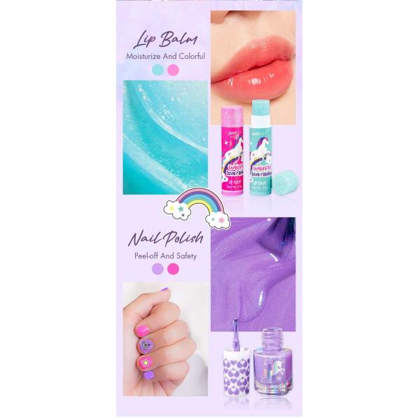 Safety Nail Art Package Kit Nail Paint Art Kit With Unicorn Drinking Cup