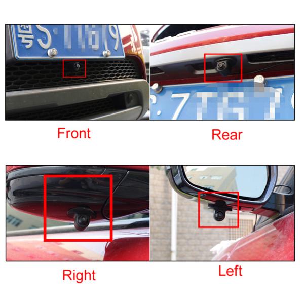 Small Car Reversing Hidden Camera CMOS 480 TV Lines Resolution Wide Angle