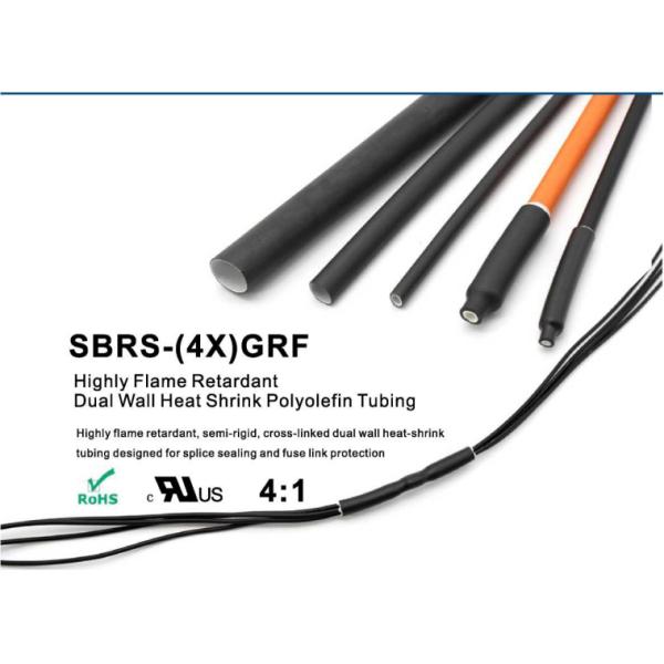 Чернота трубопровода сокращения жары полиолефина 4mm, прилипатель трубопровода сокращения жары 4x делает водостойким