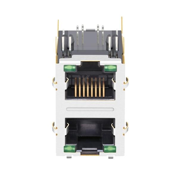 LPJG17039AFNL 1000 Base-T 2X1 Port RJ45 ジャック イーサネットコネクタ グリーン/グリーン LED
