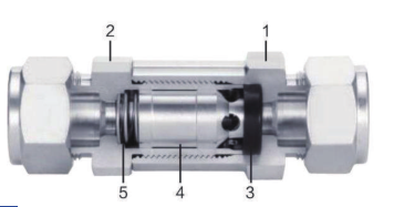 Промышленная нержавеющая сталь удваивает задерживающий клапан 1/8in 1/4in 3/8in 1/2in регулируемое