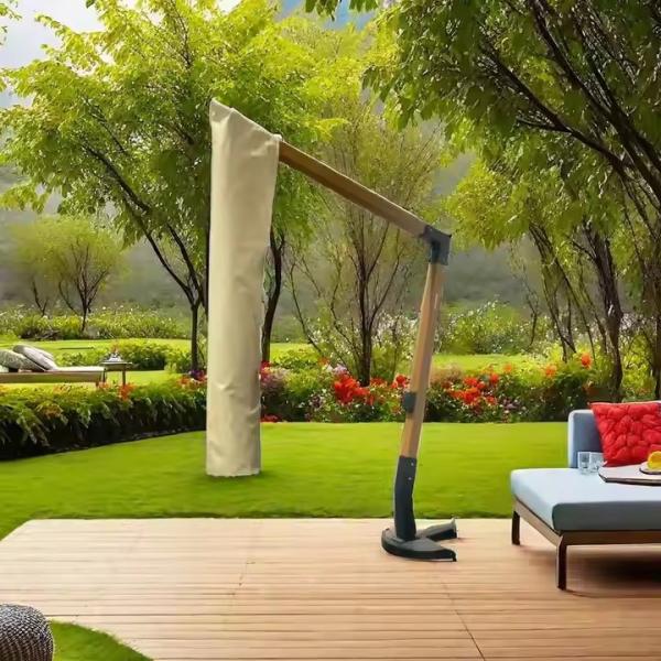 Beach Patio Garden Pool Umbrella Plastic Rain Covers Protective Outdoor Parasol Umbrella Covers