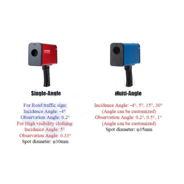 Retroreflectómetro de señales de tráfico de precisión de múltiples ángulos / Retroreflectómetro de mano