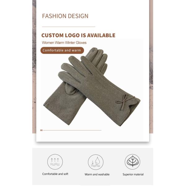 Girls Odm Winter Warm Gloves Mittens Touchscreen Ladies Thermal For Driving Cycling