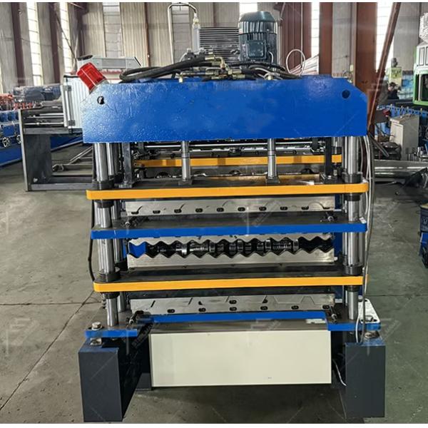 3 In 1 Metal Steel Ibr Roofing Sheets Roll Forming Machine With Three Profiles Customized
