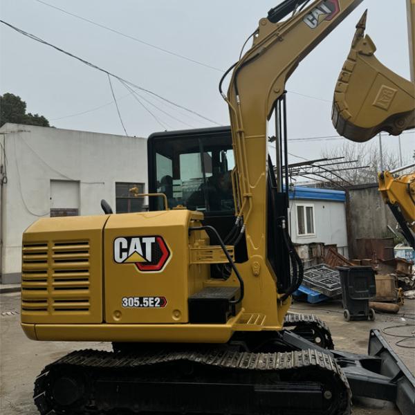 Track Moving Type Used Caterpillar Excavator with Hydraulic Driving Form