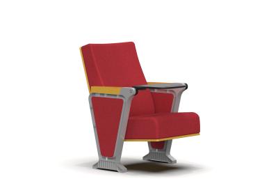 Upholstery Fabric Auditorium Conference Hall Chairs With Wood Veneer Plywood Surfaced
