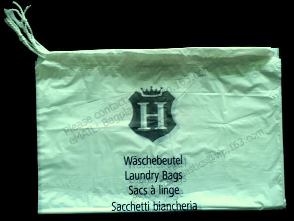 Hotel Laundry Bags, 1.25 Mil Plastic with Tear Tie and Write-On Strips, 14 x 24, Biodegradable - CASE of 1,000 bagease