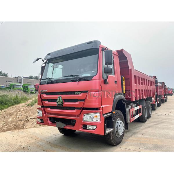 Sinotruk Howo 336 6x4 Дампер-грузовик Красный цвет Китай Howo Дампер-грузовик В хорошем состоянии Дампер-грузовик